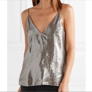 Cami NYC Silver Metallic top